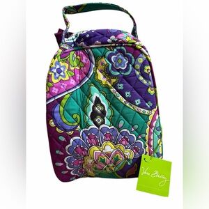 Vera Bradley Purple and Green Quilted Lunch Bunch Heather
